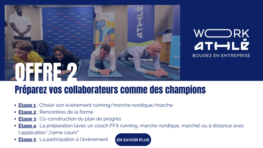 Présentation de l'offre 2 du dispositif Work Athlé