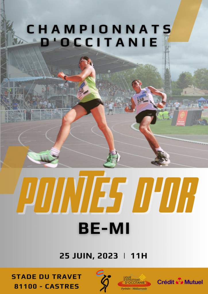 Affiche Championnat d'Occitanie Pointes d'Or 2023