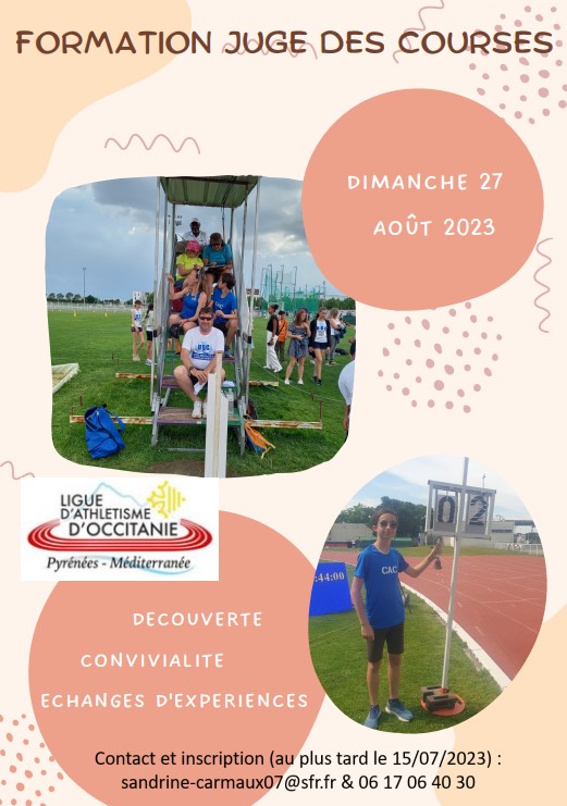 Formation Juges des Courses