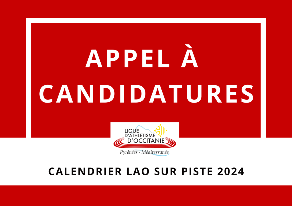 Appel à candidatures sur piste 2024