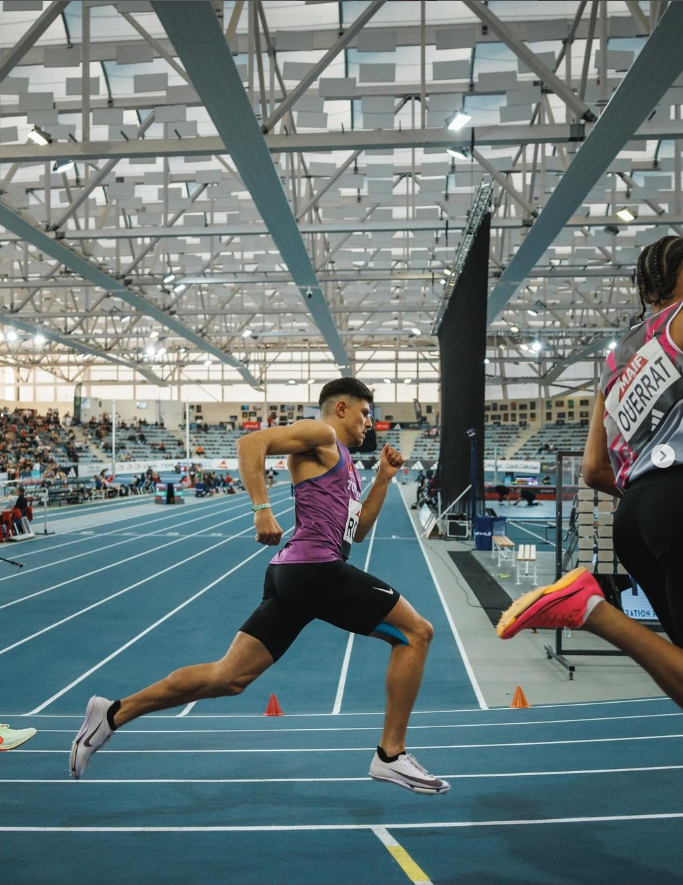 Benjamin Robert, champion de france elite en salle au 800m 