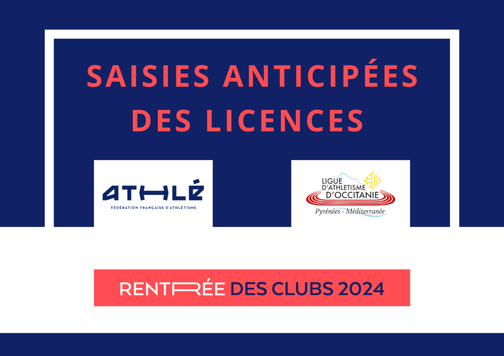 Saisies Anticipées des Licences 2024-2025