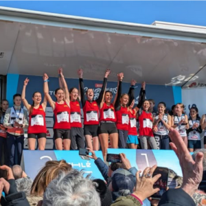 L'équipe de l'Occitanie Minimes Filles, Championnes de France de Cross-Country 2025